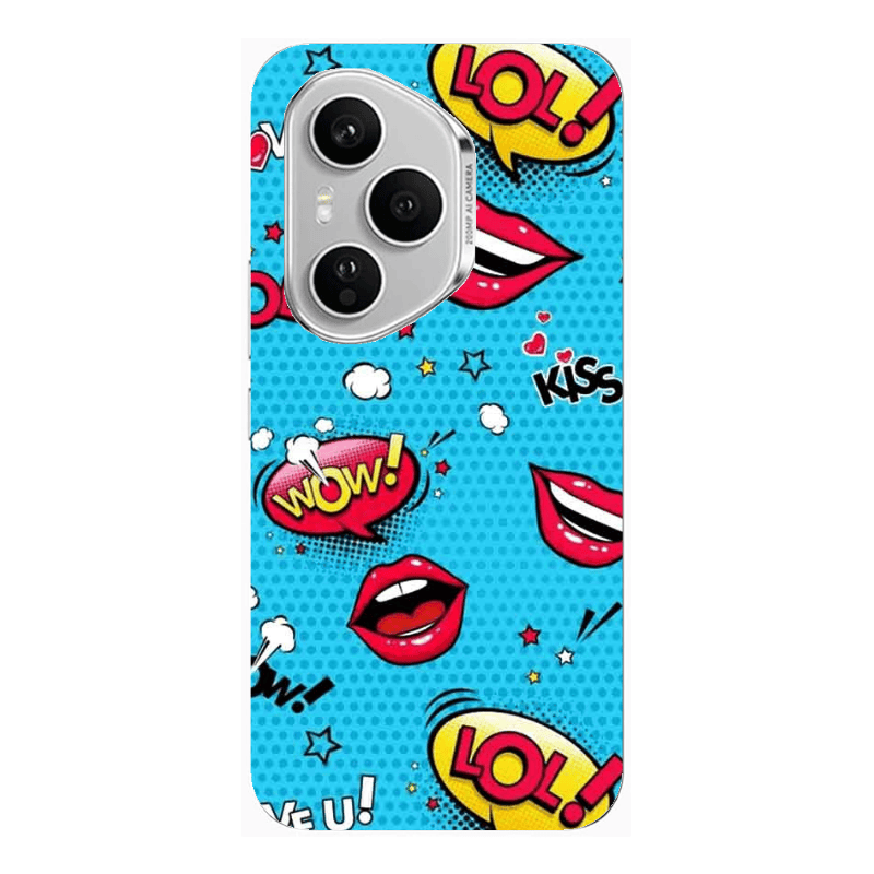 Honor Magic 400 Pro Sticker Lol desing Transparent Silicone TPU Θήκη